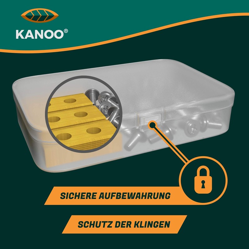 kanoo® Robotic Lawnmower Blade, 30 x Titanium Replacement Blades for