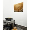 The Plum Penguin Golden Tree MDF Wall Art, 2 Piece