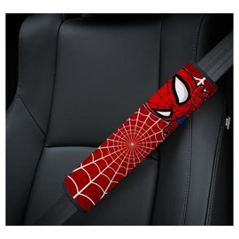 Rawan Fresh Cool Superhero Car Seat Belt Covers – Soft and Kawaii Shoulder Pads for Seat Strap Comfort and Decoration – Fun Auto Interior Accessories for Women, Teens & Girls (B)