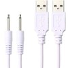 Accessonico Replacement-Charging-Charger-Rechargeable-Massagers, DC Cable USB Cord - 2.5mm (2 Pack)