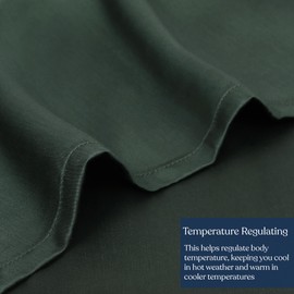 Delara 100% Eucalyptus Lyocell Tencel Sheet Set, Queen 4 Piece Set, Naturally Cooling, Super Soft, Silky, Moisture-Wicking, Temperature Balancing, Smooth & Breathable, Cool Sheets for Hot Sleepers