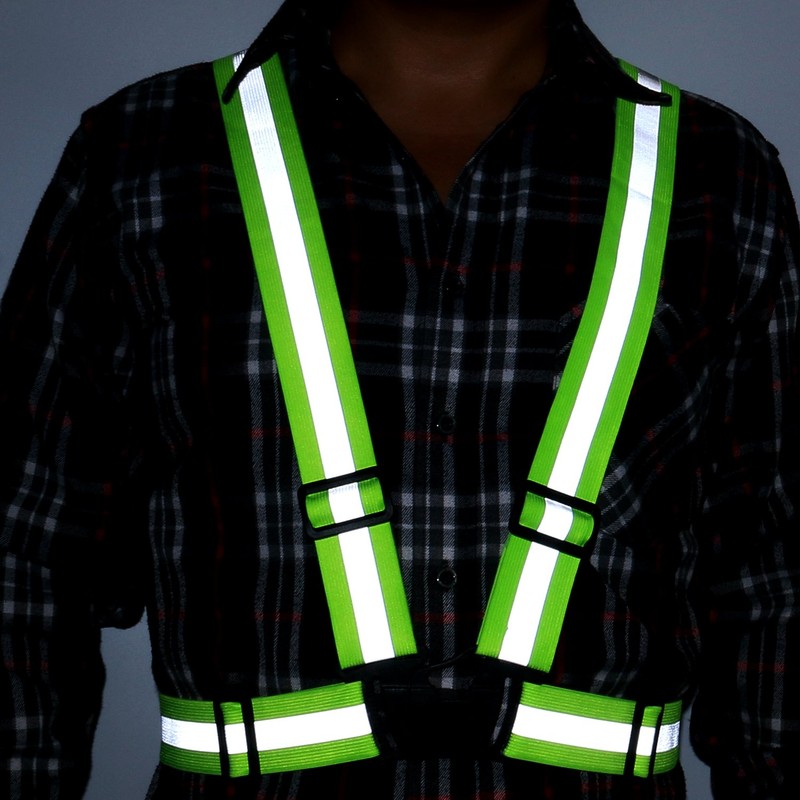TRIXES Unisex Adjustable High Visibility Vest - Reflective Safety Harness