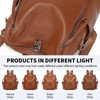 Miss Lulu Women's PU Anti-Theft Backpack, Large Capacity Fashion School