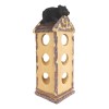 Ebros Rustic Forest Black Bear Cub On Logs Cabin Roof
