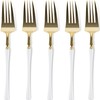 Blue Sky Infinity Flatware Gold & White Dinner Forks -