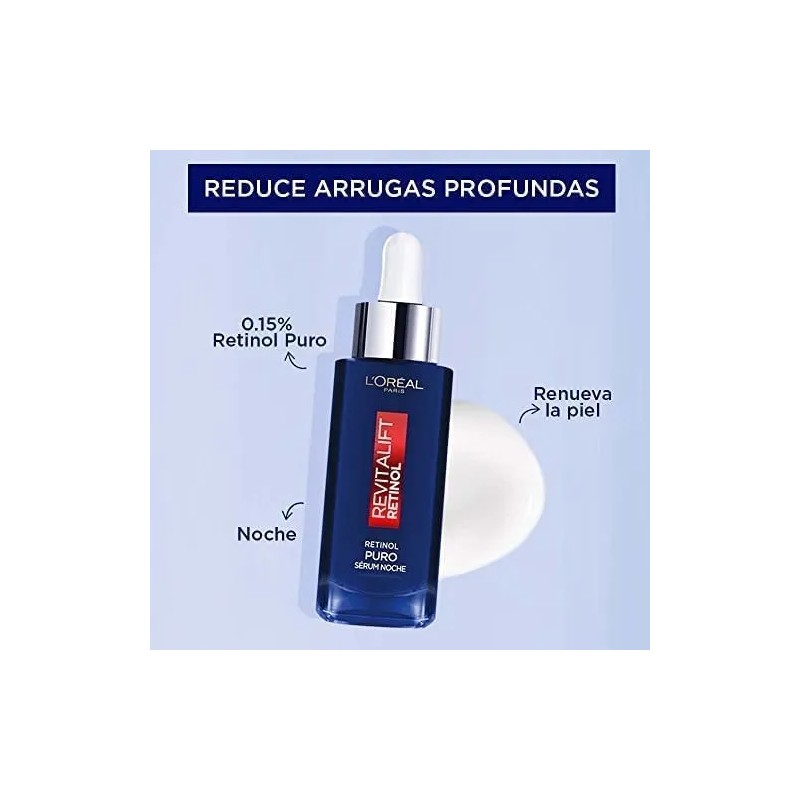 L'Oréal Paris Revitalift Sérum de Noche con Retinol Puro, Todo