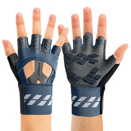 B-FOREST Training Gloves, Muscle Training Gloves, Sports Gloves, Wrist Flap, Trekking, Cycling Gloves, High Elastic Pad, Breathable, For Men and Women