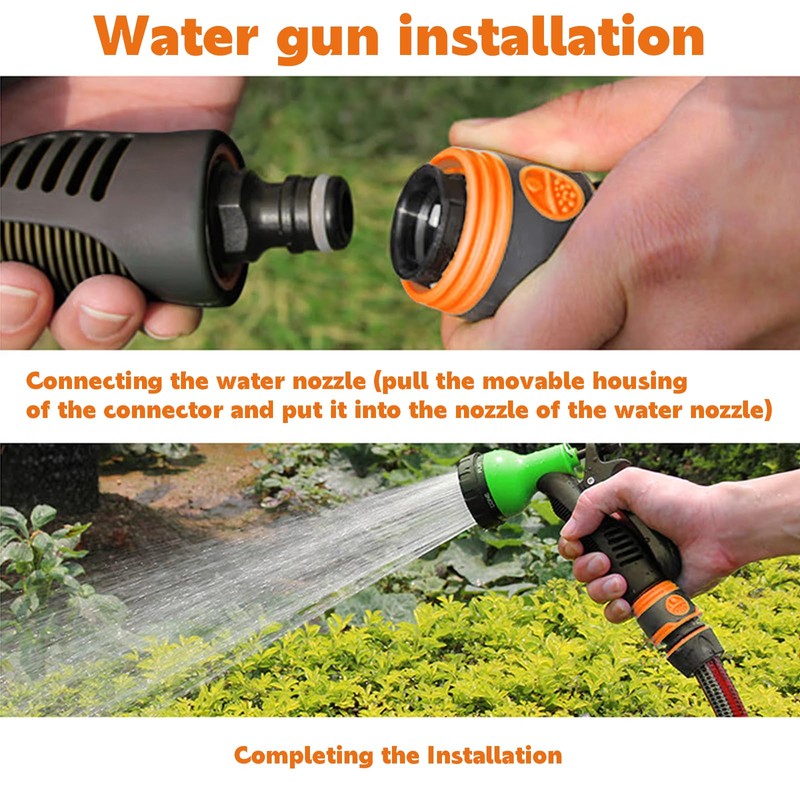 SRTSTR Quick Hose Extension, Garden Hose Repair Kit - For