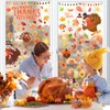 HOWAF 9 Sheet Happy Thanksgiving Decorations Thanksgiving Turkey Pumpkin Window