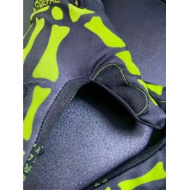 EXCEREY Guantes de ciclismo reflectantes para deportes al aire última intervensión, paseo nocturno, conducción, escalada, dedo completo para hombres y mujeres (verde, XL)