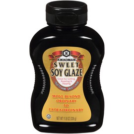 Kikkoman – Sweet Soy Glaze Great for Grilling, Roasting & Dipping - Low Sodium & No Fat - Kosher certified, Gluten-Free & All-Purpose Seasoning Dishes – Sealed Packed Bottle - 11.8 oz (Pack of 9)