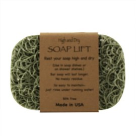 Soap Lift Soap Bar Holder - Flexible Shower Tray with Self-Draining Design - Soap Saver Made of BPA-Free Bioplastic - Handmade Soap Lift for Dishes, Shower & Bathroom Sink -1-Pack (Sage Color)