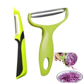 Cabbage Peeler for Kitchen, Wide Mouth Vegetable Peeler, Potato Peelers Kitchen Gadgets Stainless Steel Fruit Shredder Slicer with Non Slip Handle and Sharp Blade