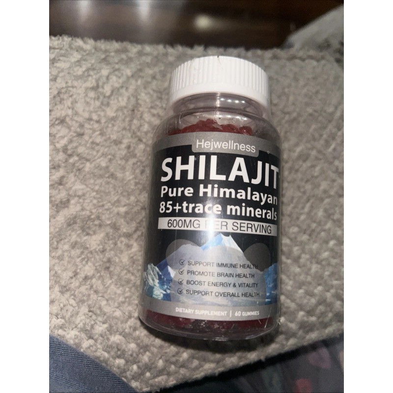 HEJWELLNESS Shilajit Gummies - 600 mg Natural Organic Shilajit Resin