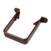65mm Drain Pipe Down Pipe Rainwater Clip Square Brown Stand