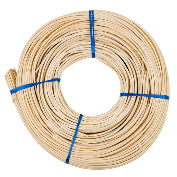 3.5 mm Round Reed # 5 | 1 Pound Coil | Rattan Reed for Basket Weaving and Wicker Furniture Making | Basketry, Wicker Weaving and Wicker Repair Supplies | UA-350RR