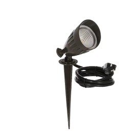 BELL SPLED7Z 7-Watt Line Voltage Bronze Spike LED Light, Hardwired Flood Light