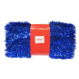 YYCRAFT 10 Yards (30 Feet) Commercial Length Thick Foil Tinsel Christmas Garland Classic Christmas Decorations, Royal