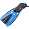 Cressi Tonga Short Adjustable Open Heel Fins, Black/Blue, L/XL