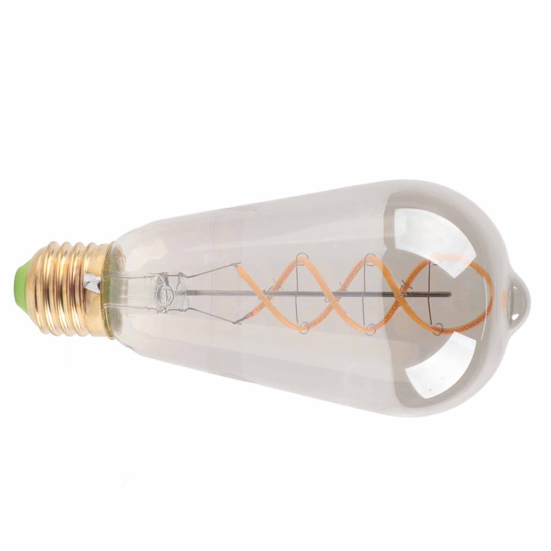 ST64 Light Bulb Vintage Dimmable 360lm Warm Light LED Filament