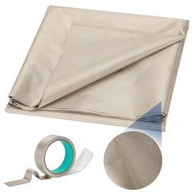 Orsong Orsong Faraday Fabric with Faraday Long Tape, Faraday Fabric 43 ""W x 236 ""L, Faraday Tape 1.18 ""W x 314 ""L, Faraday Fabric Blockable RF Signals 、Radio、Bluetooth、GPS、5G、WIFI、Phone signal