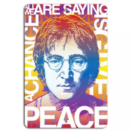 Gift n Gag John Lennon Peace Icon Poster Metal Sign