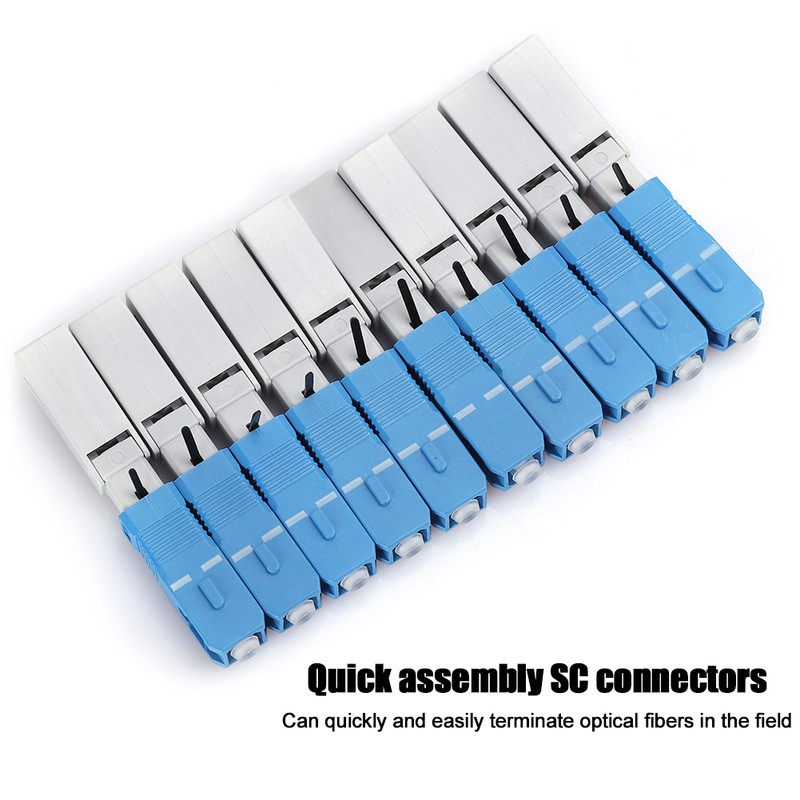 10Pcs Fiber Optic Quick Connector UPC FTTH SC/APC Embedded Fast