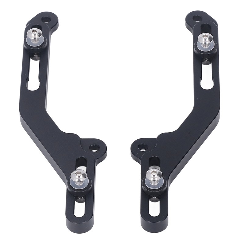 1 Pair Black Motorcycle Windscreen Adjuster Aluminium Windshield Bracket Replacement