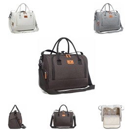 Cangaroo Jossie Changing Bag with Zip, Adjustable Strap, black