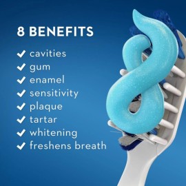 Crest Pro Health Clean Mint Toothpaste Pack Of 3 4.3Oz Tubes 8 Benefits