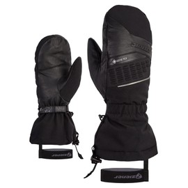 Ziener Men's Gastilo Ski Mittens / Winter Sports Gore-Tex Long Cuff PFC-Free Black 9.5
