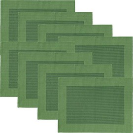 Erwin Müller Place Mats Pack of 8 Green Size 33 x 45 cm
