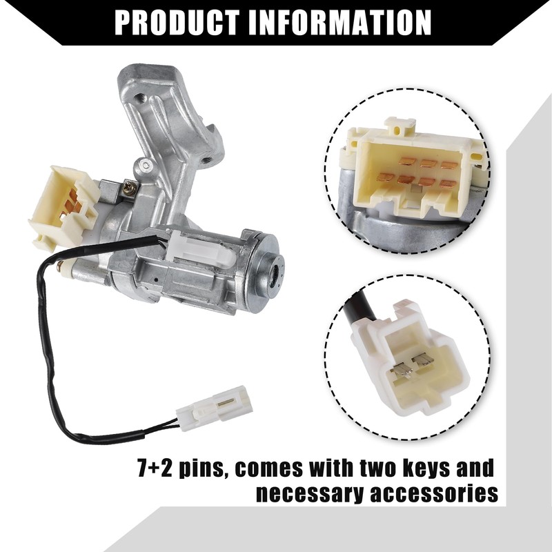 Hihaha Ignition Starter Switch with Lock Cylinder Keys for Toyota