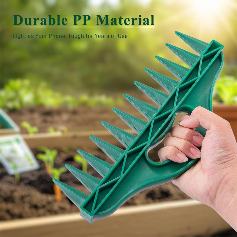 TQDXZA 12-Hole Seed Planter Tool for Raised Beds & Pots