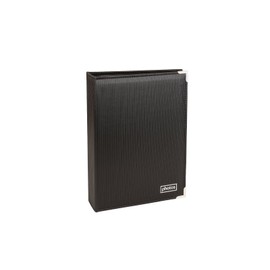 Kenro Black Textured Photo Album with Silver Corners for 200 Photos 7x5 inch/13x18cm, Slip-In Pages - PKB137