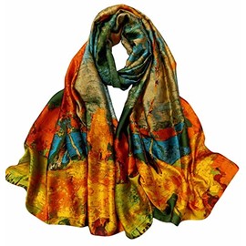 Acotavie Scarfs for Women Lightweight Print Floral Pattern Scarf Fashion Scarves Sunscreen Wraps Shawls (U&60)