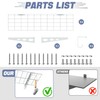 2-Pack Garage Wall Shelves, 2 x 4 ft/24 x 48