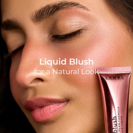 Lamel BB Blush for Cheeks Makeup - Lightweight and Long Lasting Liquid Blush - Blendable Cream Formula for Cheeks, Natural Finish Cream Contour - 402 (Pink Blossom) - 10ml/0,33fl.oz