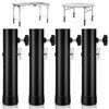 4pcs Folding Table Risers Folding Table Leg Extenders Levels Height
