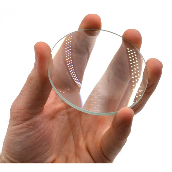 Eisco Double Convex Lens, 200mm Focal Length, 3" (75mm) Diameter