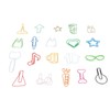 100Pcs Cute Paper Clips 20 Shapes Adorable Fun Metal Paper