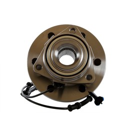 AutoShack Front Wheel Hub Bearing Pair of 2 Driver and Passenger Side Replacement for 2006 2007 2008 Hummer H3 3.5L 3.7L 5.3L V8 4WD 6-Lug HB615095PR