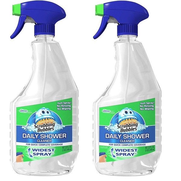 Scrubbing Bubbles Daily Shower Cleaner Trigger, 32 Ounce (Pack of 2)