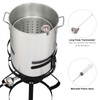 WISLAS Deep Fryer - 30QT Aluminum Seafood Boil Pot &