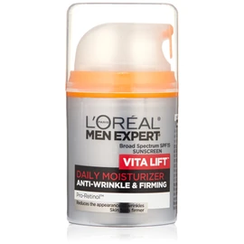 L'Oreal Men Expert Vitalift Anti-Wrinkle & Firming Face Moisturizer with SPF 15 and Pro-Retinol, Face Moisturizer for Men, Beard and Skincare for Men, 1.6 oz