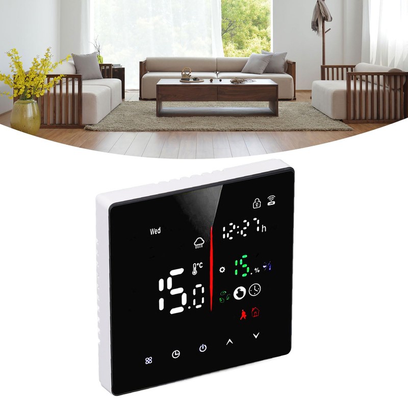 Smart Touchscreen Digital Thermostat, APP Control, 90‑240V LED Display 7