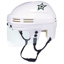 SportStar Mini Hockey Display Helmet — White — Dallas DAL