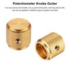 QUARKZMAN Guitar Knobs Metal, Volume Tone Control Dome Knobs, 6