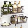 Yougai Shower Caddy, Shower Organizer with Soap Holder and Hooks,