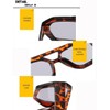 BAODAREN Trendy Aviator Sunglasses for Women Men Hexagonal Square Thick
